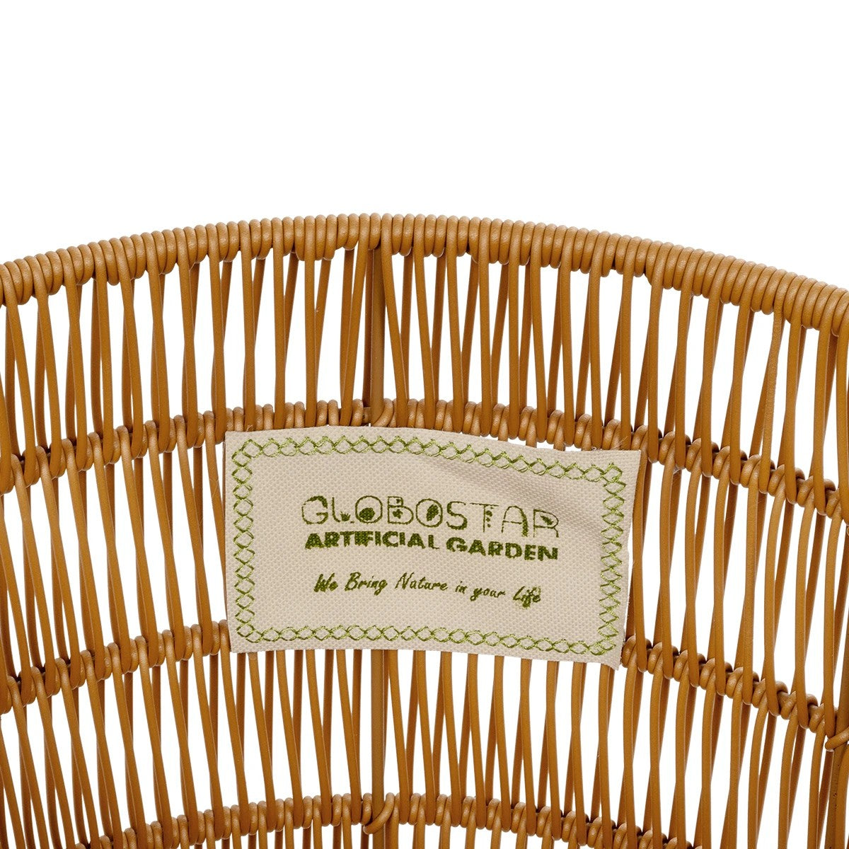 DAKOTA 21498 Διακοσμητικό Πλεκτό Καλάθι - Κασπώ Γλάστρα - Flower Pot Μπεζ Φ33cm x Υ33cm