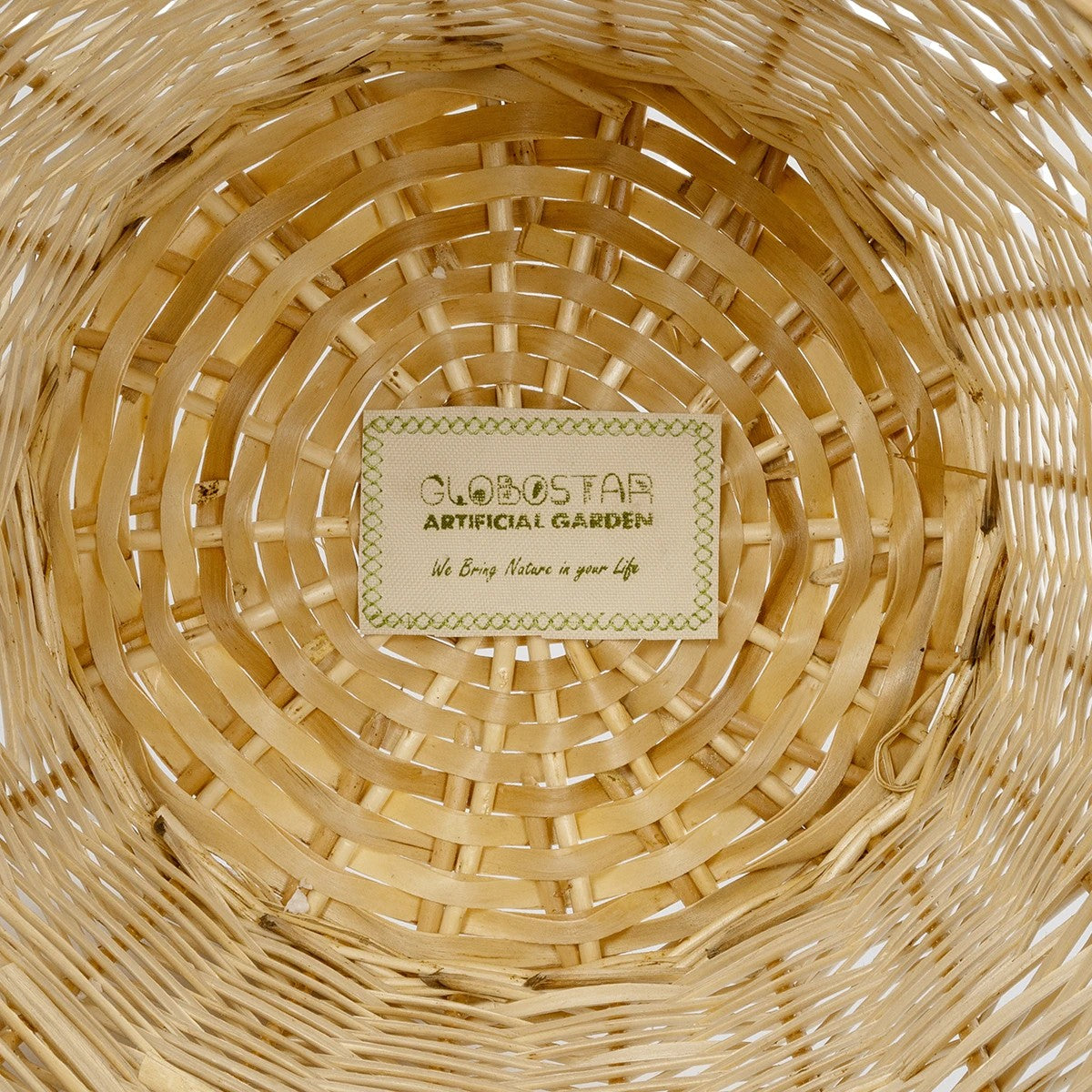 ARIZONA 21503 Διακοσμητικό Πλεκτό Καλάθι - Κασπώ Γλάστρα - Flower Pot Μπεζ Φ36 x Υ38cm