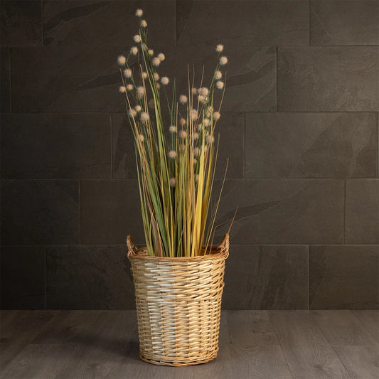 ARIZONA 21503 Διακοσμητικό Πλεκτό Καλάθι - Κασπώ Γλάστρα - Flower Pot Μπεζ Φ36 x Υ38cm