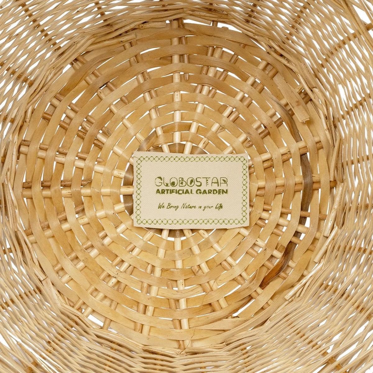 ARIZONA 21504 Διακοσμητικό Πλεκτό Καλάθι - Κασπώ Γλάστρα - Flower Pot Μπεζ Φ42 x Υ42cm