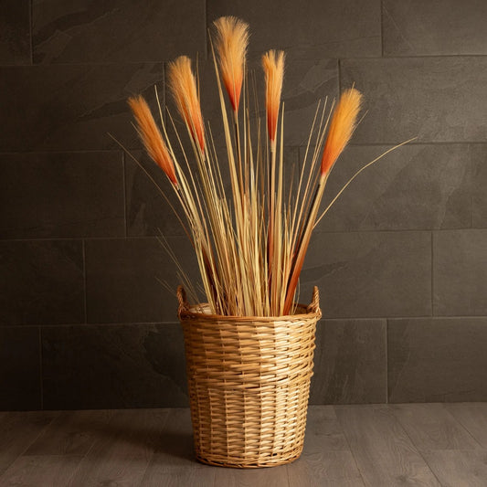 ARIZONA 21504 Διακοσμητικό Πλεκτό Καλάθι - Κασπώ Γλάστρα - Flower Pot Μπεζ Φ42 x Υ42cm