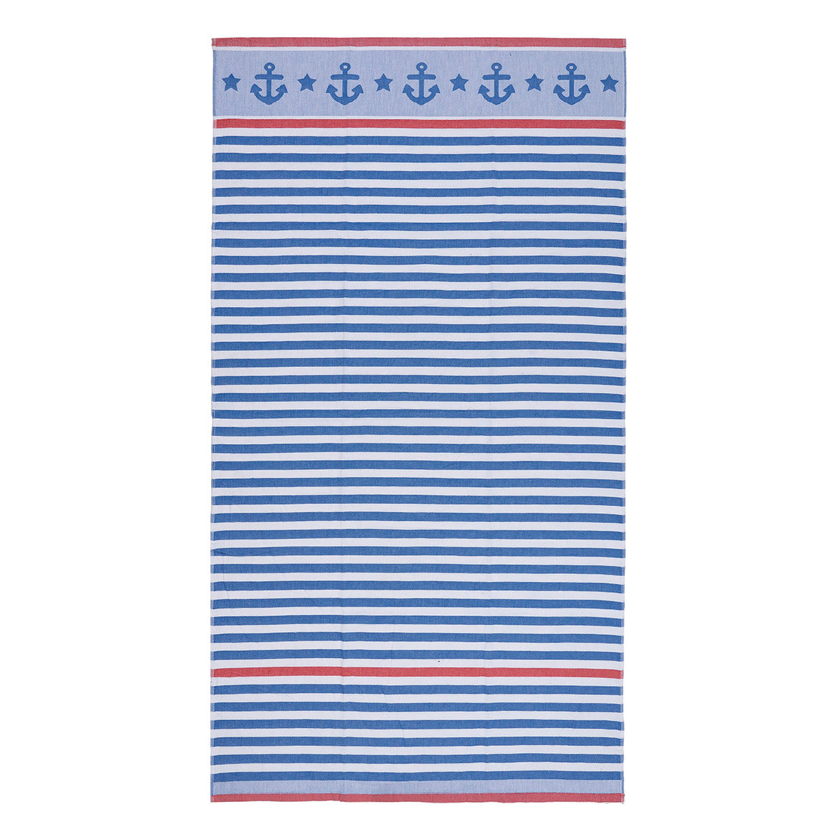 Παρεό Art 2177 90x160εκ Μπλε-Κόκκινο