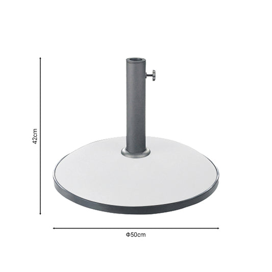 Βάση Ομπρέλας Zicko Τσιμέντο Λευκό 35kg Φ50εκ