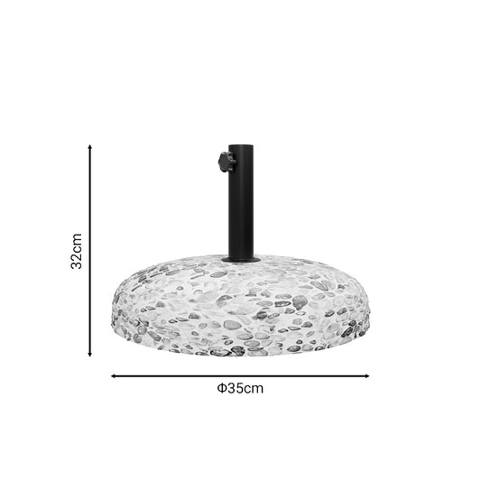 Nimbus Umbrella Base Cement Mosaic 15kg Φ35cm