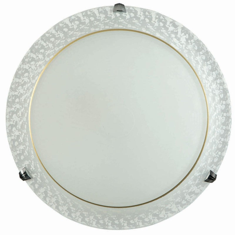 Φωτιστικό Πλαφονιέρα Γυαλί Λευκό Ε27 Φ30