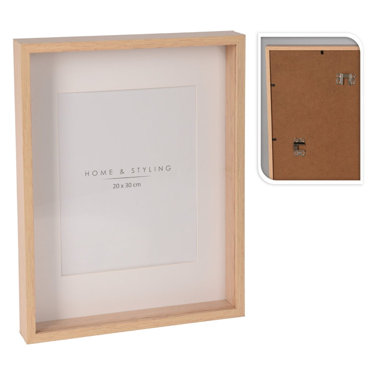 Κορνίζα Ξύλινη Φυσική 20x30