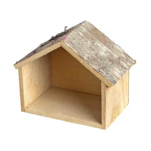 Σπιτάκι Ξύλινο Στολίδι 15x18εκ