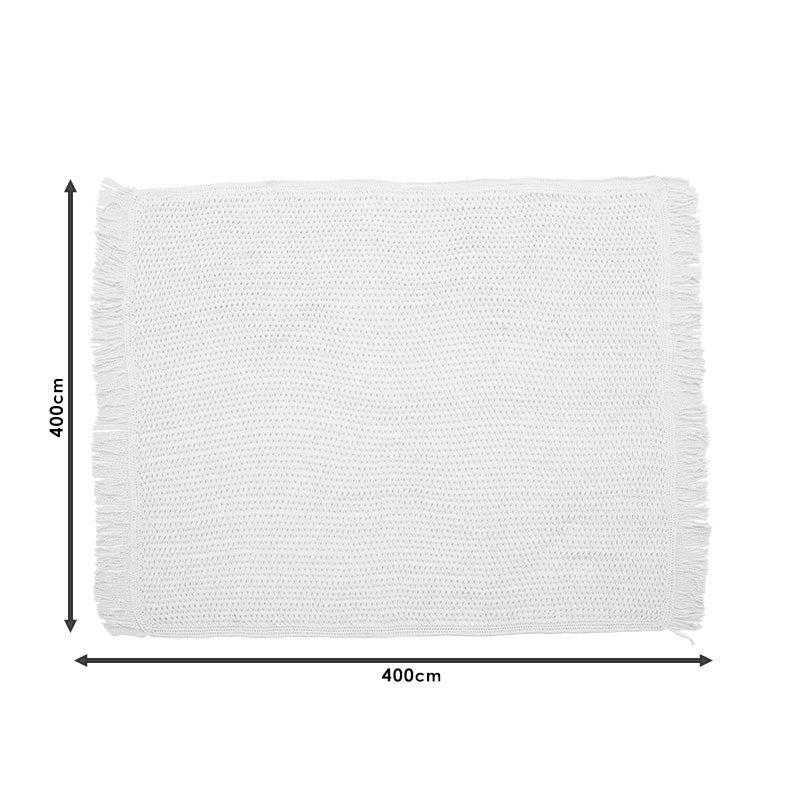 Δίχτυ Σκίασης Roof Μακραμέ Μαύρο 4x4m