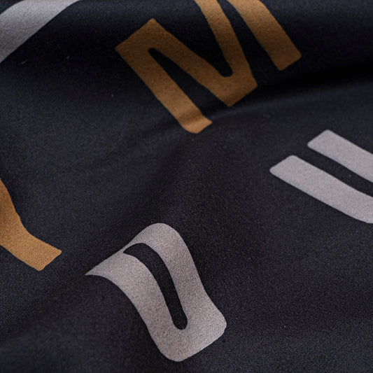 Πετσέτα Γυμναστηρίου Microfiber Art 2205 50x90εκ Μαύρο-Γκρι