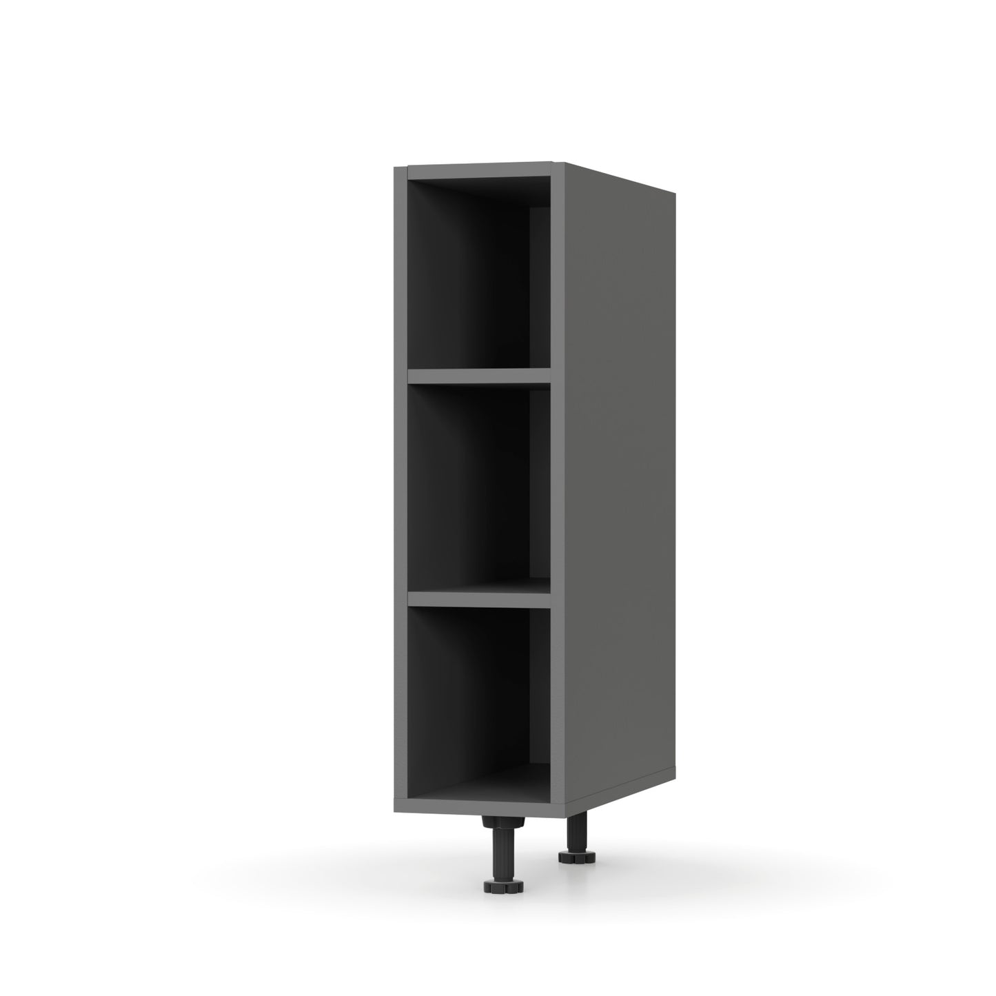 Charlotte Κάτω Ντουλάπι με Ράφια 20x46.5x82 Γραφίτη