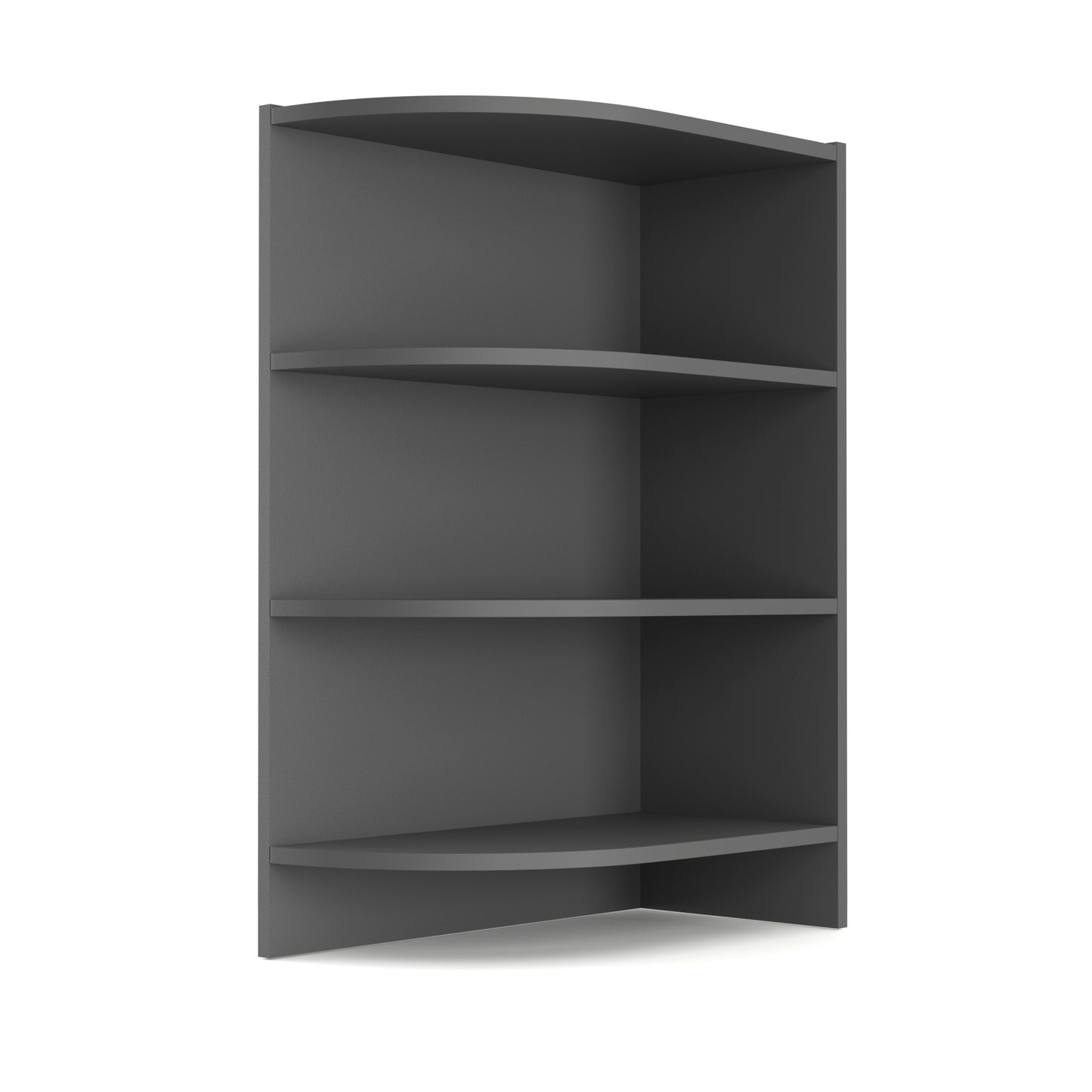 Charlotte Γωνιακό Κάτω Ντουλάπι με Ράφια 56.5x28.5x82 Γραφίτη