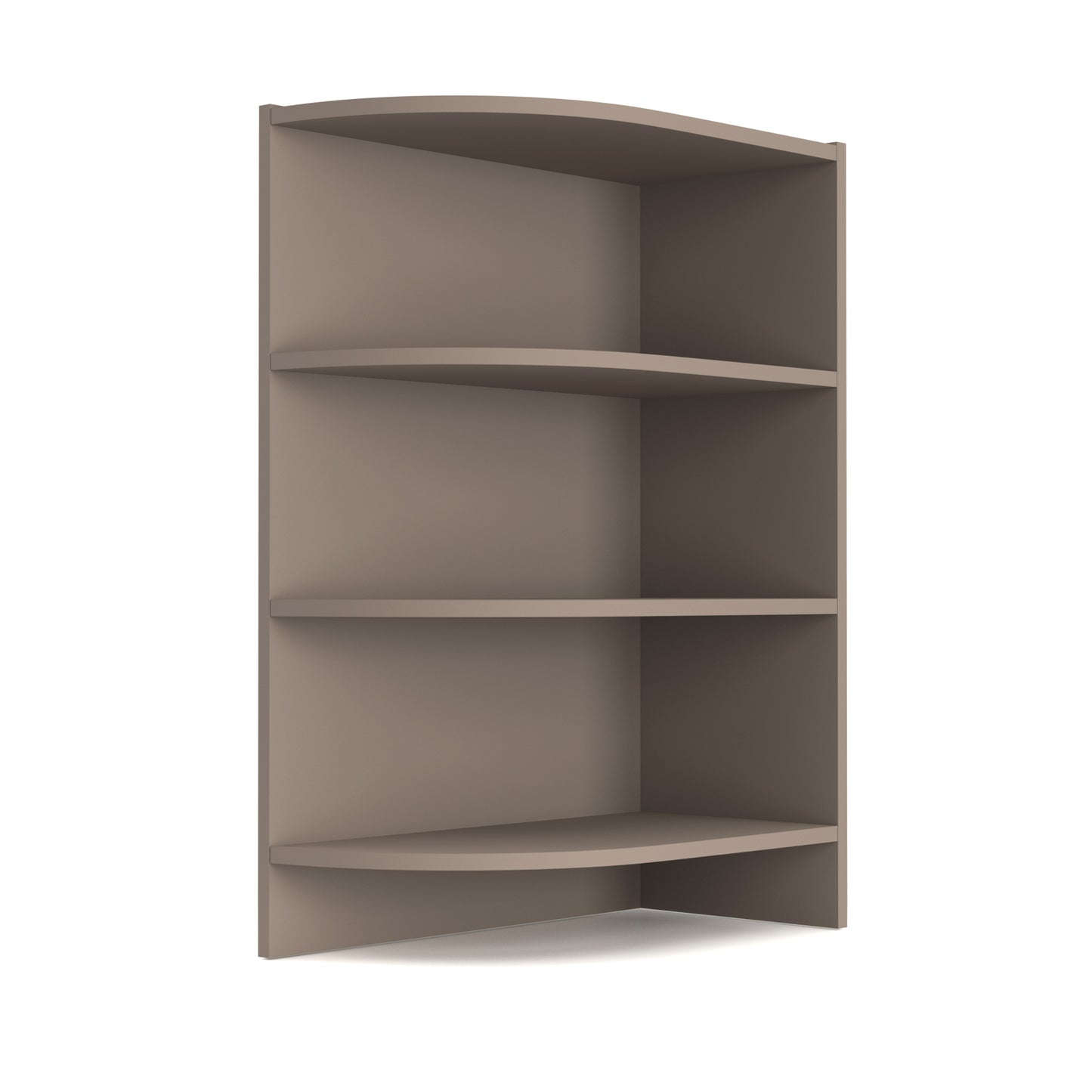 Charlotte Γωνιακό Κάτω Ντουλάπι με Ράφια 56.5x28.5x82 Μόκα