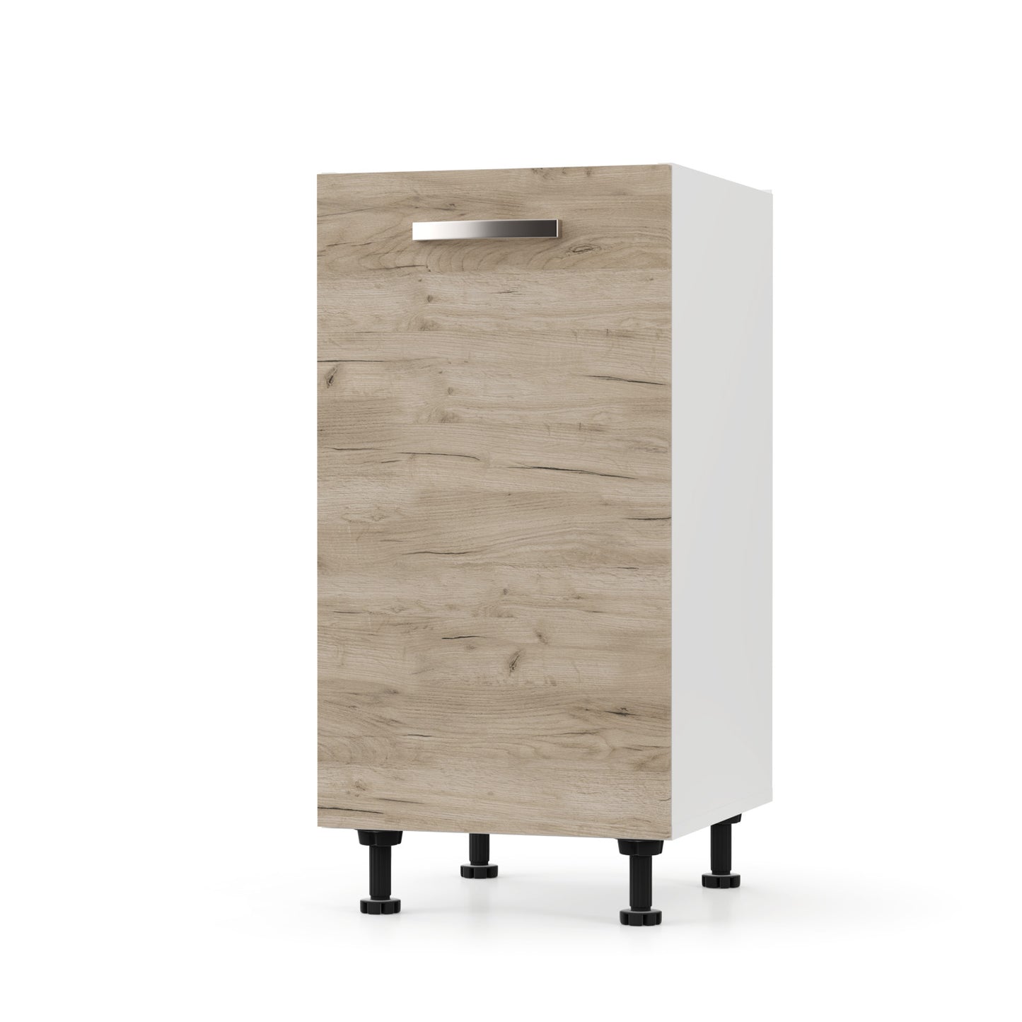 Charlotte Κάτω Ντουλάπι 40x46.5x82 με Μεταλλικά Χερούλια Δρυς