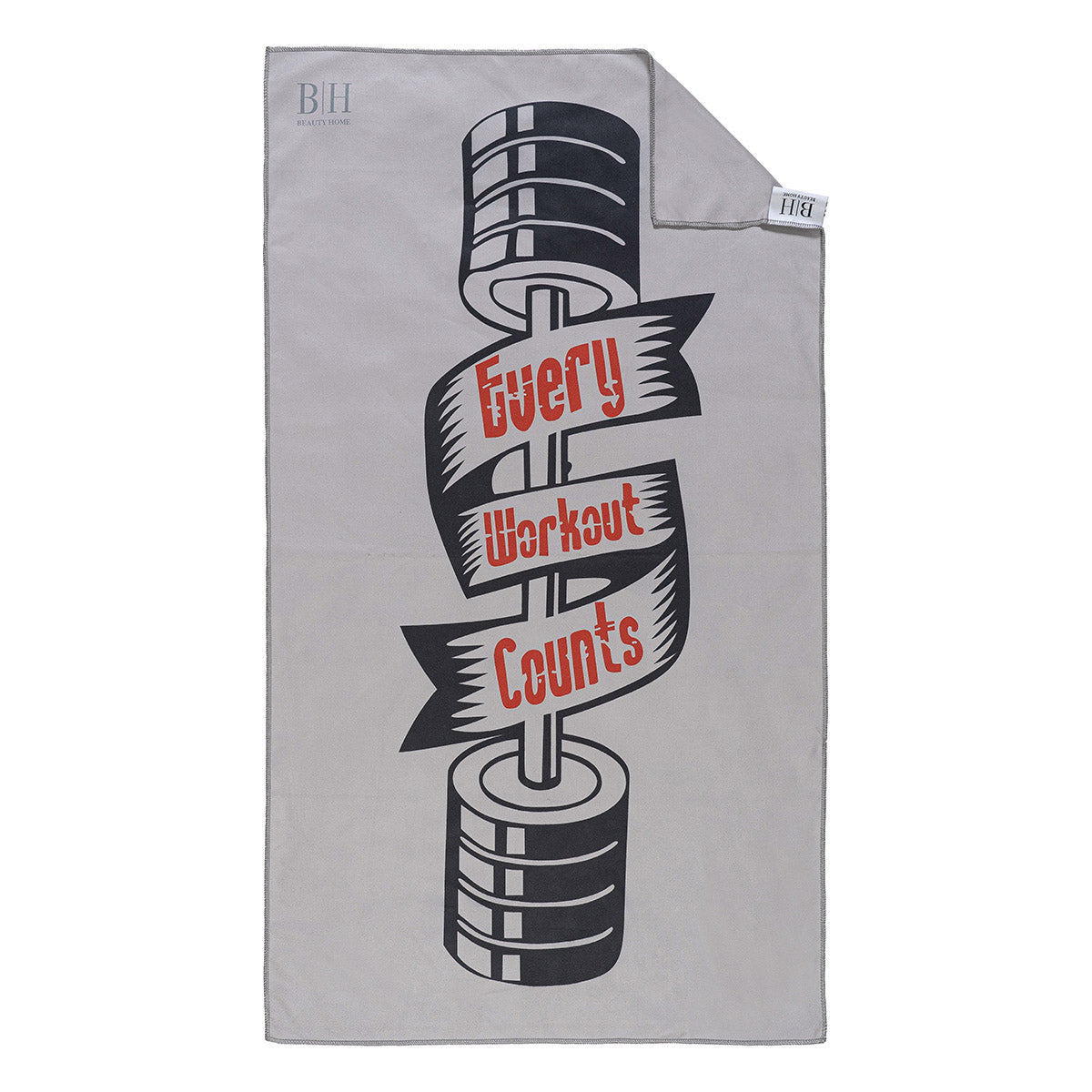 Πετσέτα Γυμναστηρίου Microfiber Art 2247 50x90εκ Γκρι