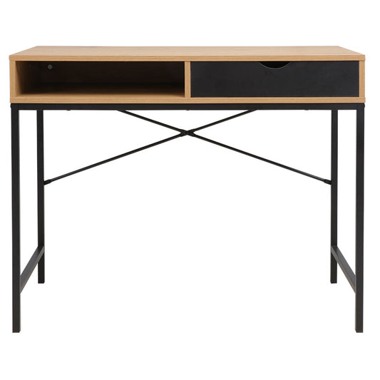 Γραφείο Εργασίας Taco Φυσικό-Μαύρο 95x48x76