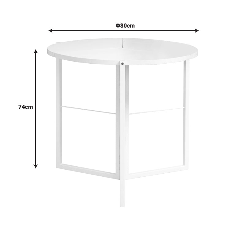 Τραπέζι Talen σε Λευκή Απόχρωση Φ80x74