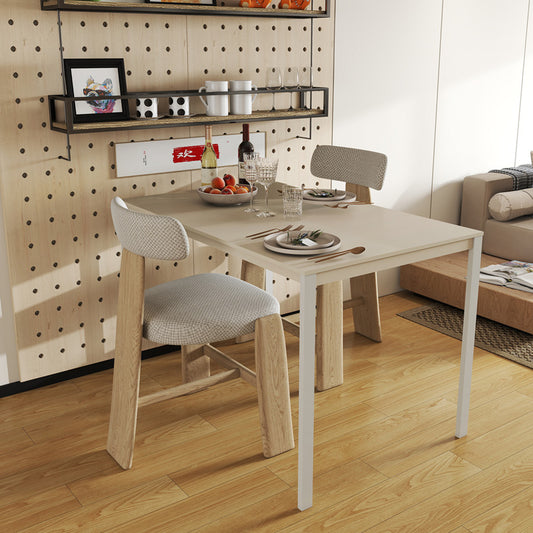 Τραπέζι Faragio Μέταλλο σε Μπεζ Απόχρωση με Γκρι Μεταλλικά Πόδια 120x75x75