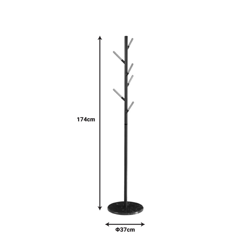 Καλόγερος Ρούχων Ponziele Μέταλλο σε Μαύρη Απόχρωση Φ37x174