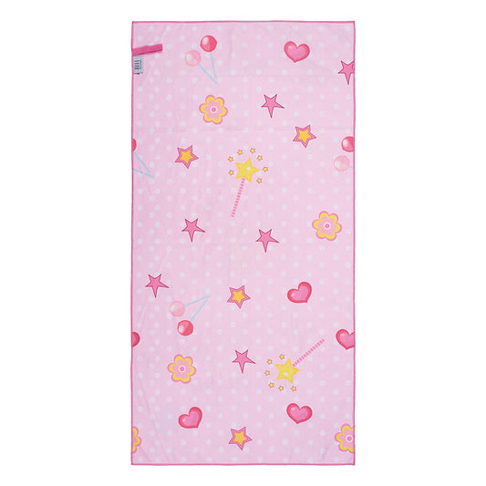 Πετσέτα Θαλάσσης Διπλής Όψης Παιδική Microfiber Αrt 2265 Ροζ
