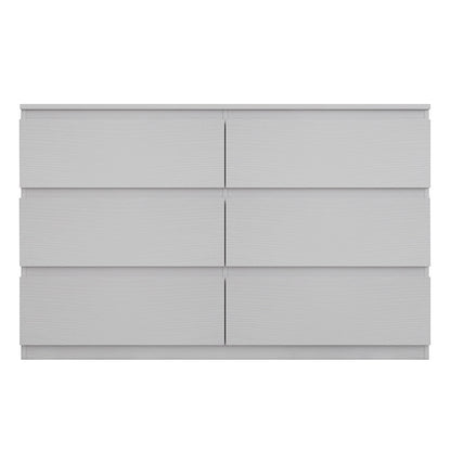 Συρταριέρα Cindy 6 Συρταριών Λευκό 120X40X75