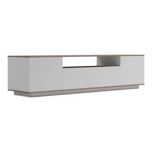 Έπιπλο Τηλεόρασης Winey σε Sonoma-Λευκή Απόχρωση 180x44.5x44.5