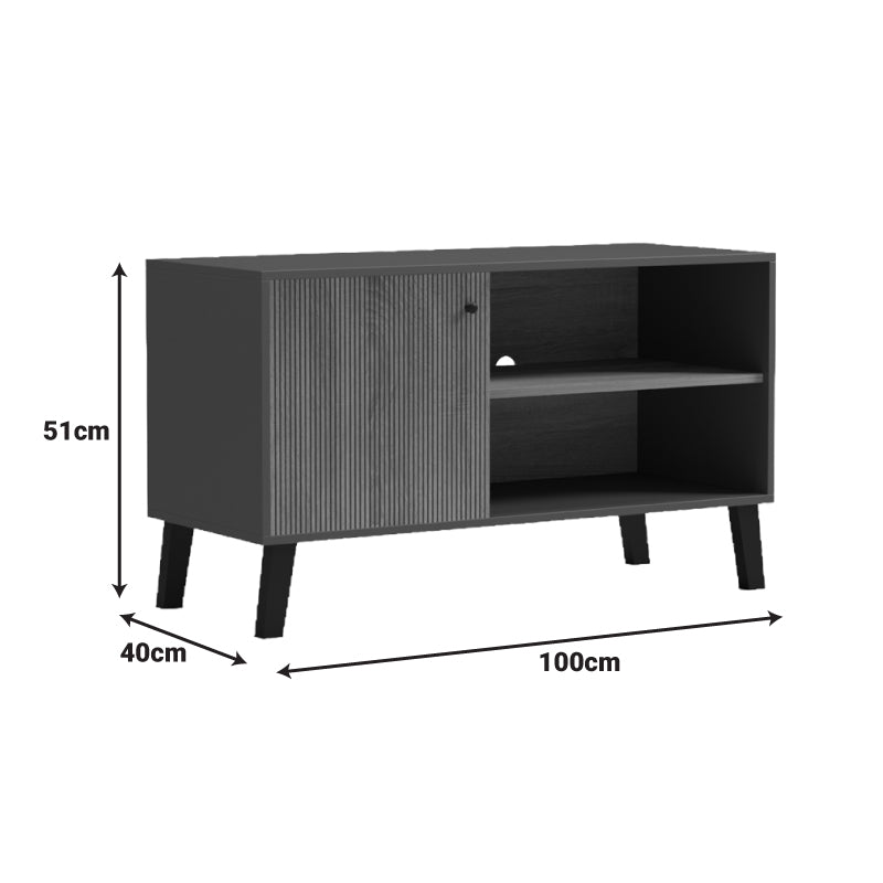 Έπιπλο Τηλεόρασης Tuscany Sonoma-Ανθρακί 100x40x51