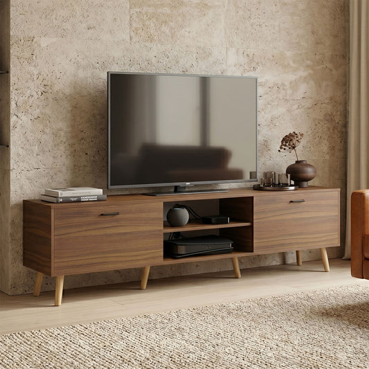 Έπιπλο Τηλεόρασης Gorna Καρυδί 180x35x48.6