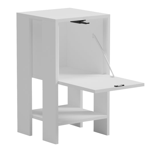 Κομοδίνο Reppo Λευκό 30x30x55