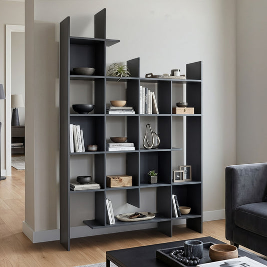 Βιβλιοθήκη Manco Ανθρακί 122x25.5x188