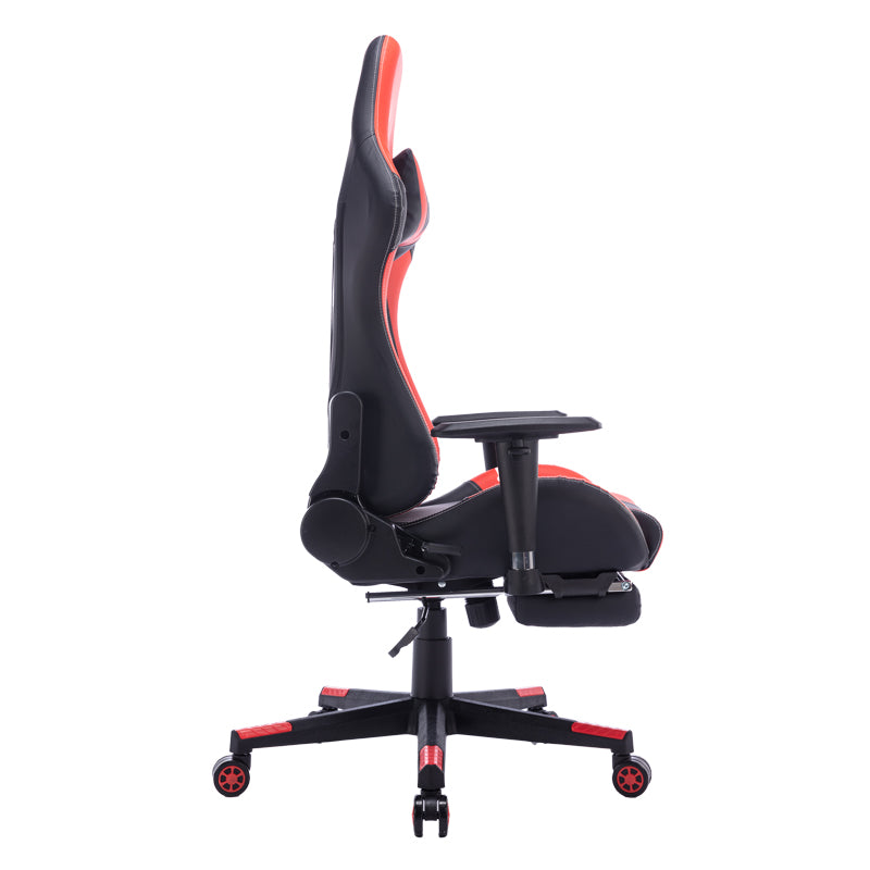 Καρέκλα Γραφείου Gaming Zeldo PU Μαύρο-Κόκκινο 66X56X135