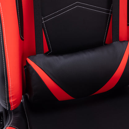 Καρέκλα Γραφείου Gaming Zeldo PU Μαύρο-Κόκκινο 66X56X135