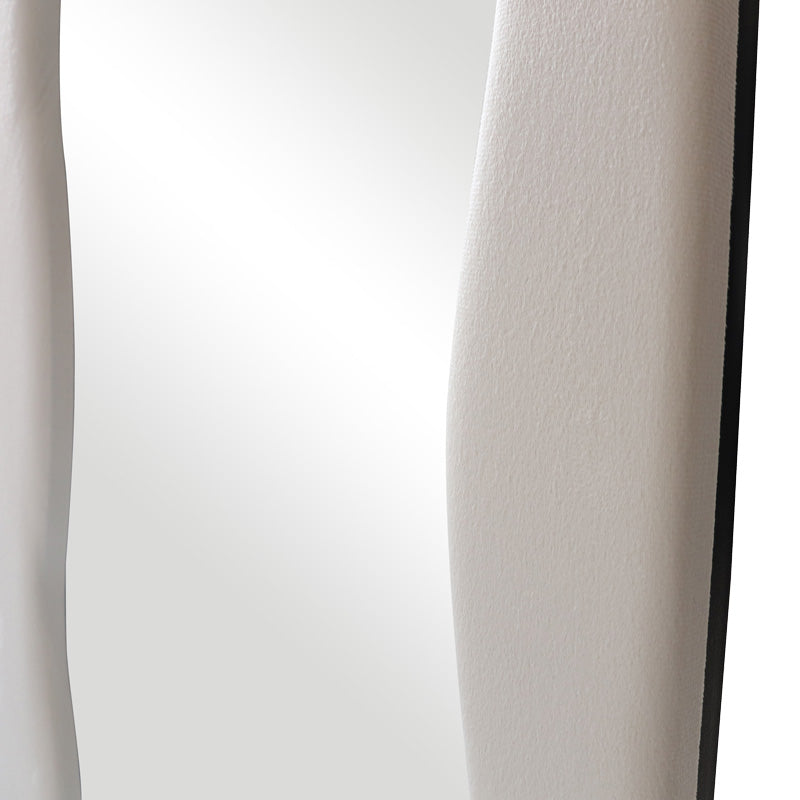 Καθρέπτης Lezour Βελούδο σε Λευκή Απόχρωση 50x5x170