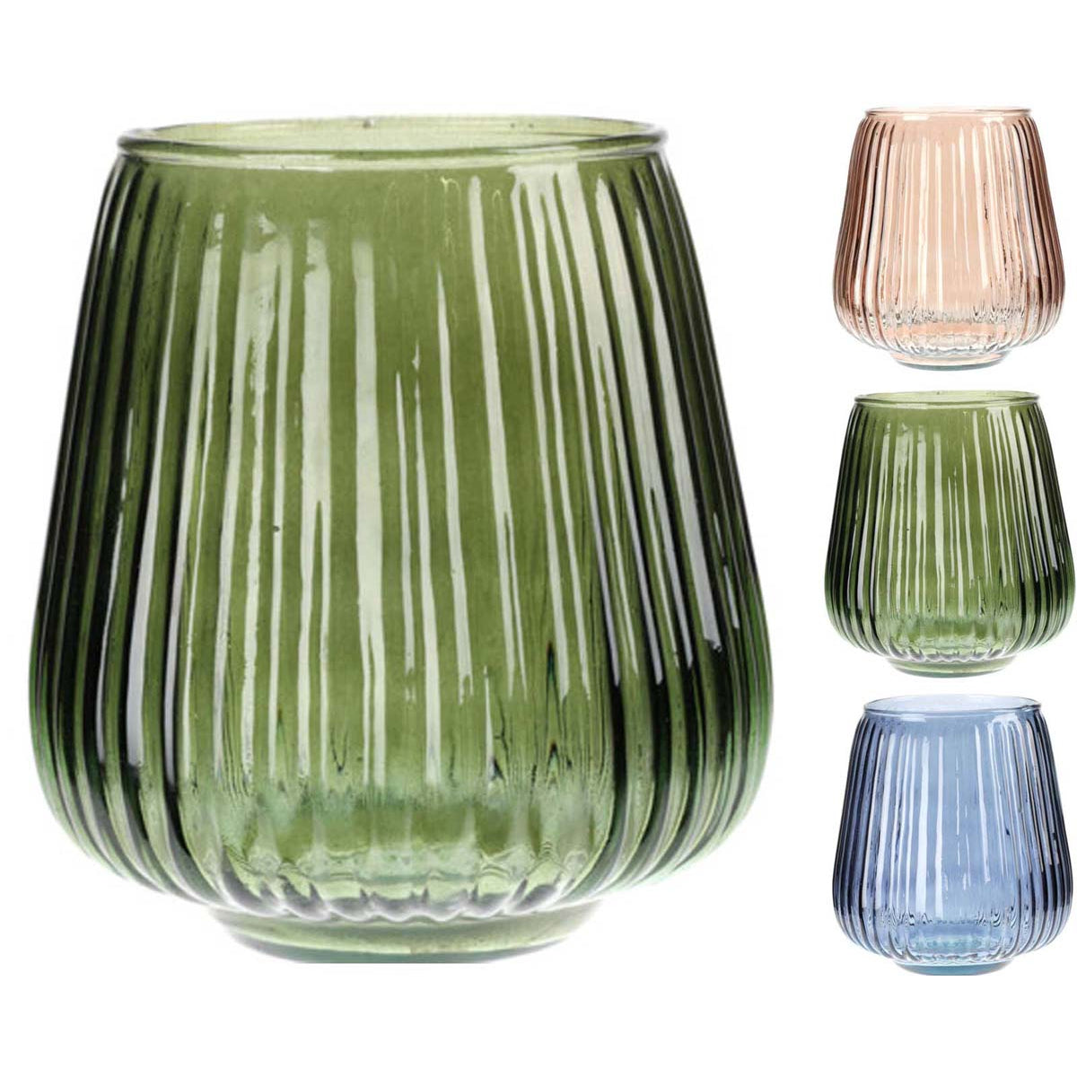 Βάζο από Γυαλί 17x17x19 3 Σχδ