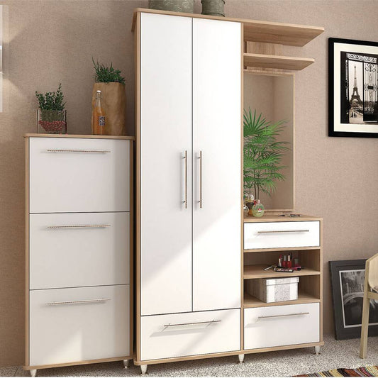 Σετ Εισόδου 2 Τεμ Niagara 171x37.5x198 Λευκό-Sonoma