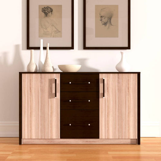 Μπουφές Scarlet 136x46x82 με MDF Διακόσμηση Σονόμα-Βέγκε