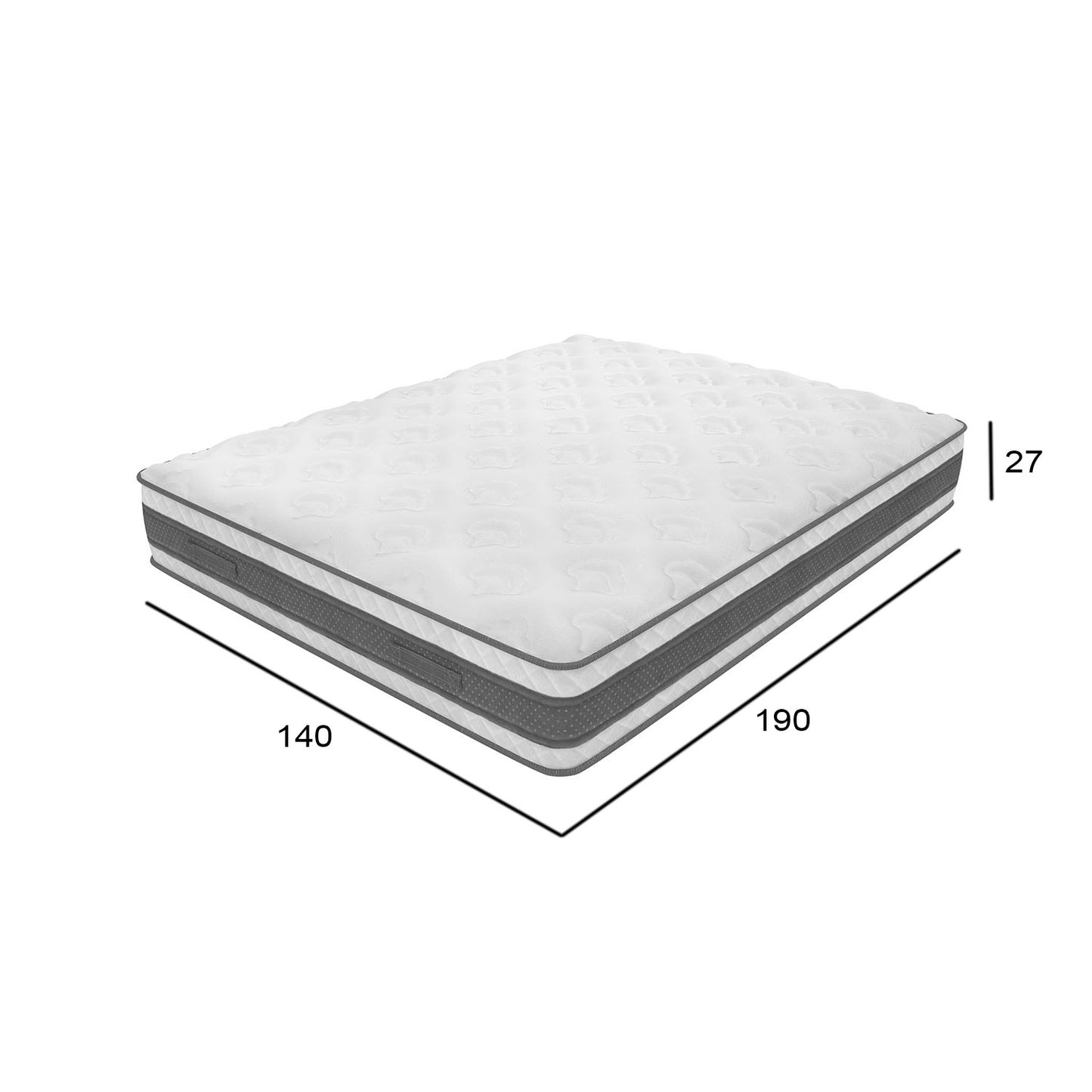 Στρώμα Deluxe 3D Ημίδιπλο 140x200x27