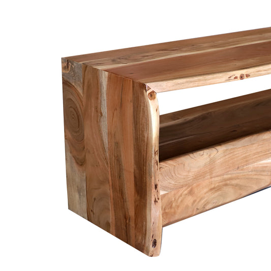 Έπιπλο Τηλεόρασης Konna Μασίφ Ξύλο Ακακίας Καρυδί 140x40x45