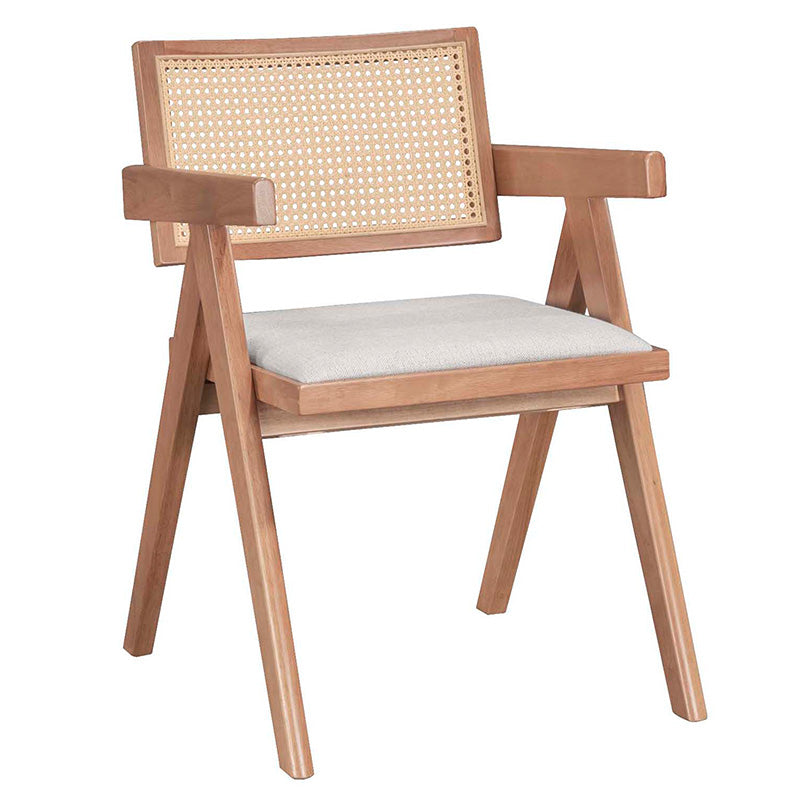 Τραπεζαρία Winslow Ι Σετ 7 Τεμ Ξύλο Rubberwood Ανοιχτό Καρυδί 160x85x75