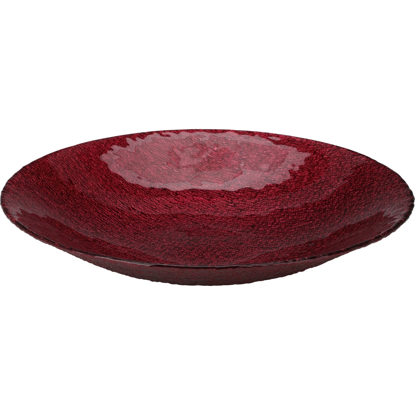 Μπωλ Γυάλινο Κόκκινο 30x30x6