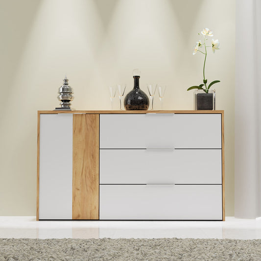 Μπουφές Avanti Χρυσός Δρυς-Λευκό 139.4x41.5x82.5