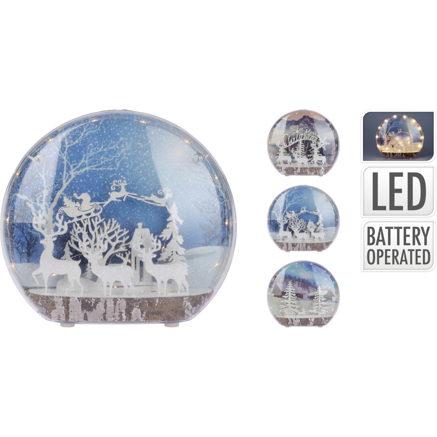 Παράσταση σε Οβάλ Γυάλα 40εκ 3 Σχδ