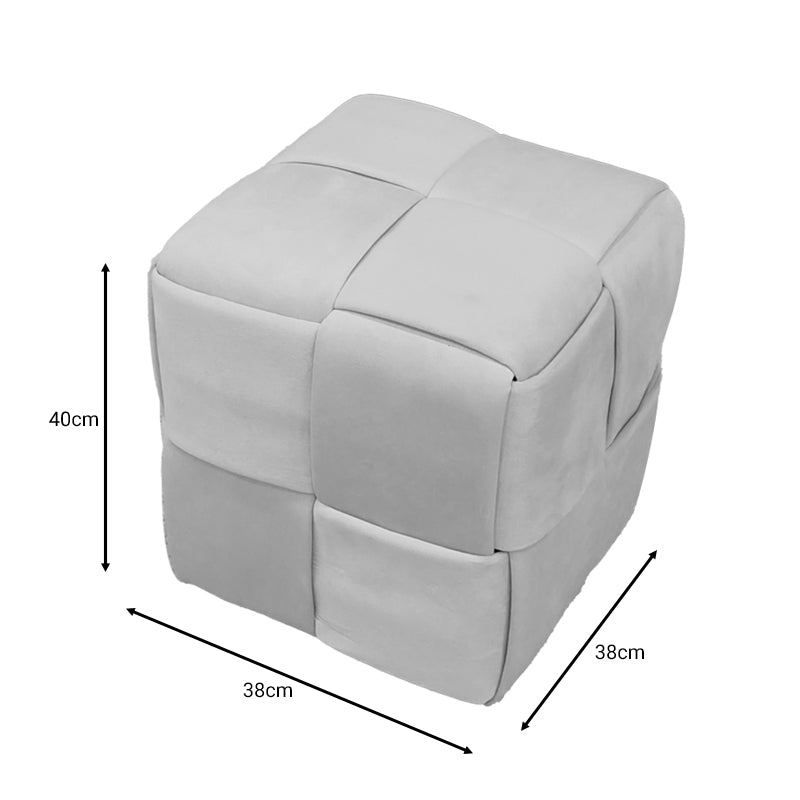 Σκαμπό Jisko Σάπιο Μήλο Βελούδο 38x38x40