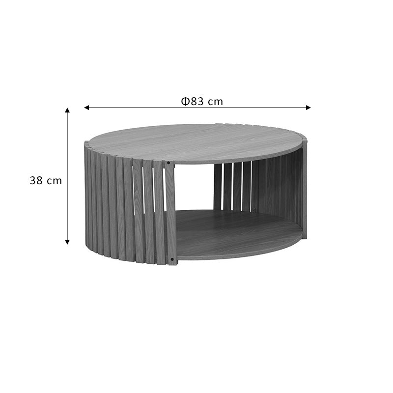 Τραπέζι Σαλονιού Heavenly MDF Φυσικό Φ83x38