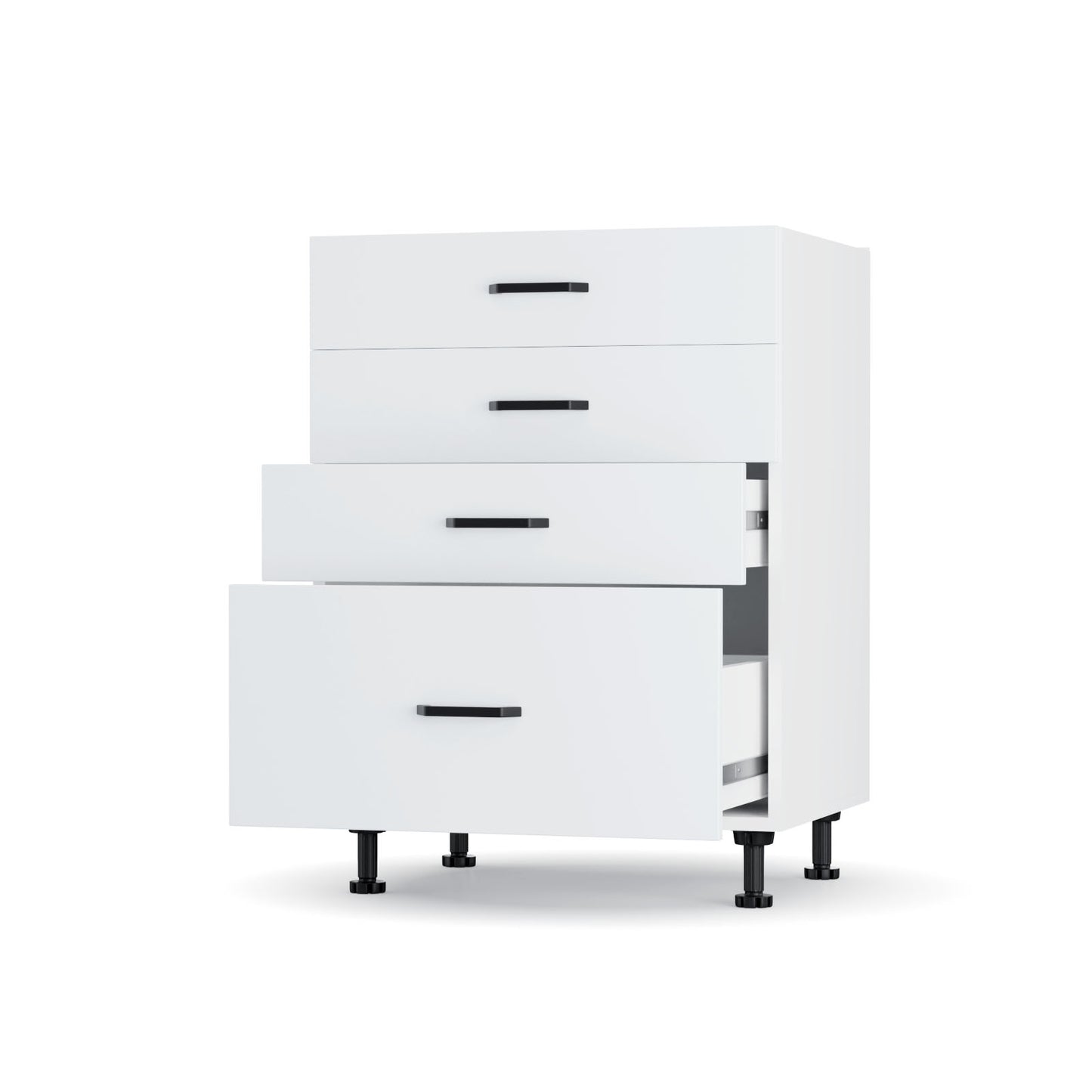 Modest Κάτω Ντουλάπι Συρταριέρα Λευκό 60x48x82