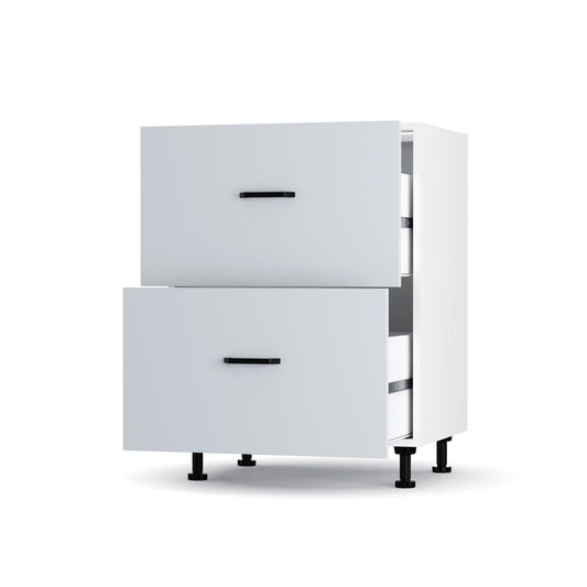 Modest Κάτω Ντουλάπι Συρταριέρα Γκρι 60x48x82