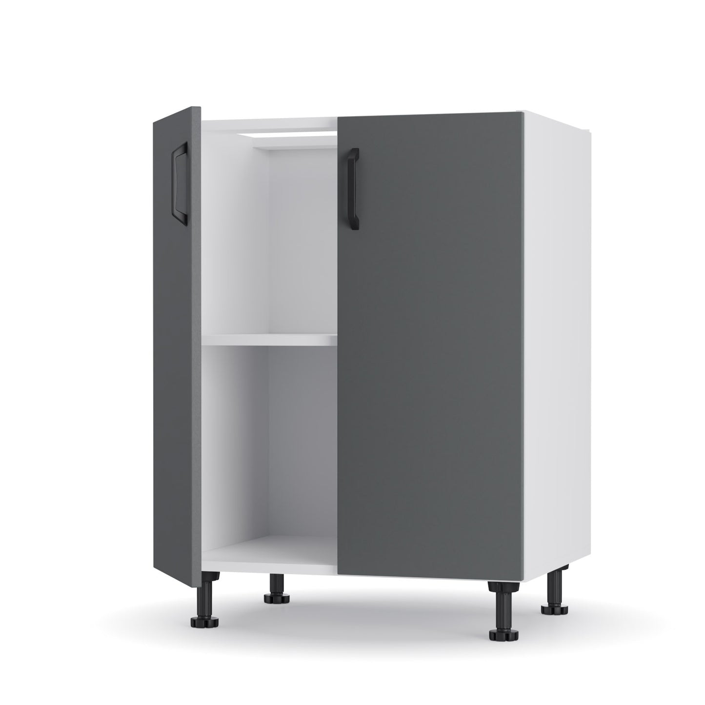 Modest Κάτω Ντουλάπι Ανθρακί 60x48x82