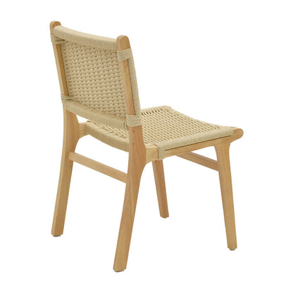 Καρέκλα Julien Rubberwood Φυσικό-Έδρα Φυσικό Σχοινί 61X54X85