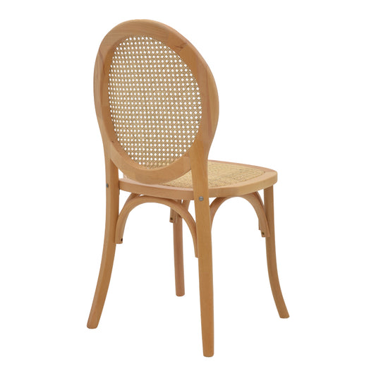 Καρέκλα Camil Φυσικό Ξύλο Οξιάς-Φυσικό Rattan 45x50x94