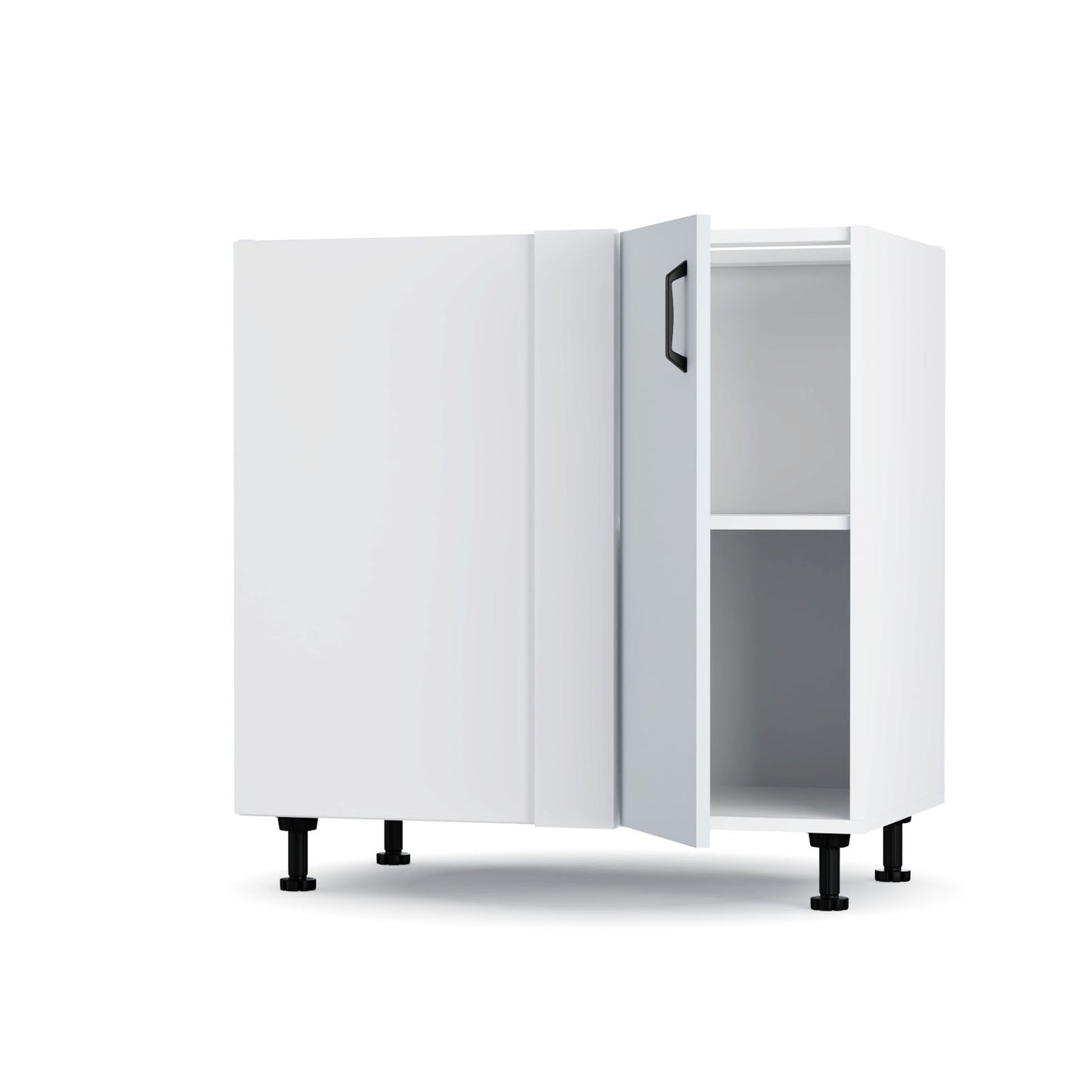 Modest Κάτω Γωνιακό Ντουλάπι Γκρι 80x48x82