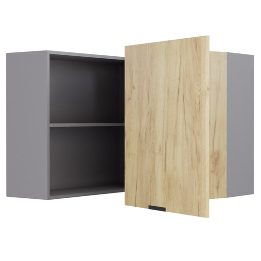 Craft Πάνω Ντουλάπι Γωνιακό Χρυσό Δρυς 60-60x30x72